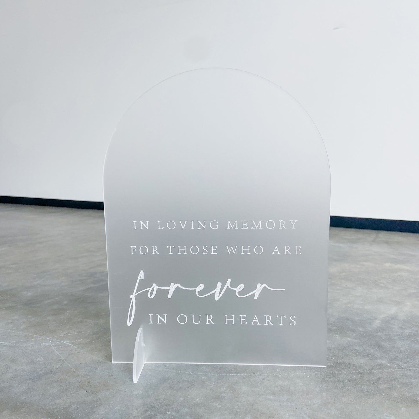 In Loving Memory Sign