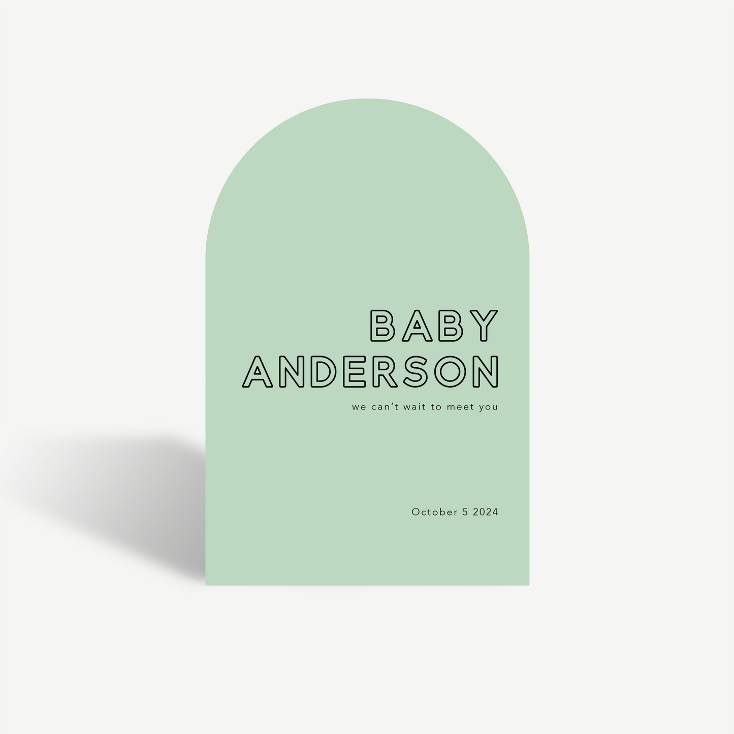 Tully | Baby Shower Sign