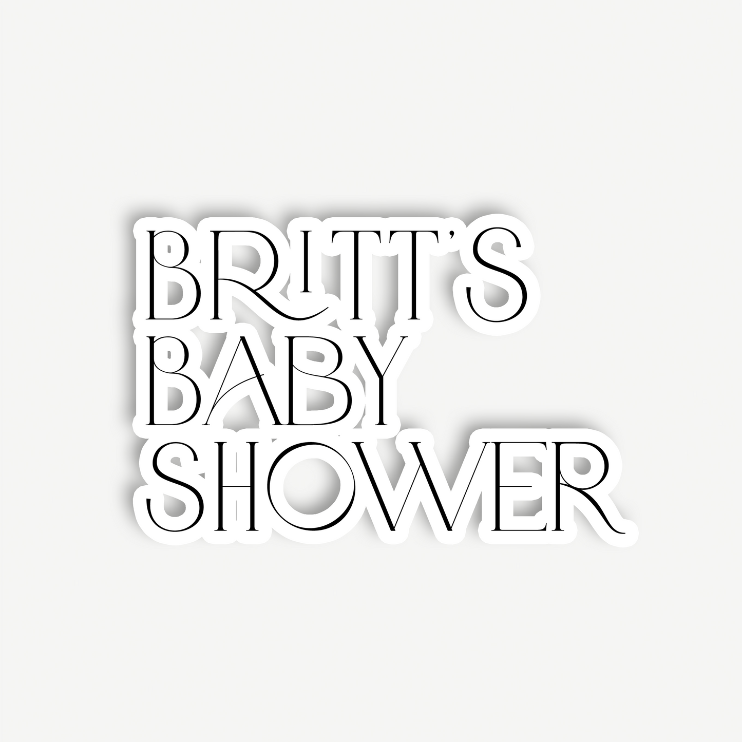 Jessie | Baby Shower Backdrop Sign