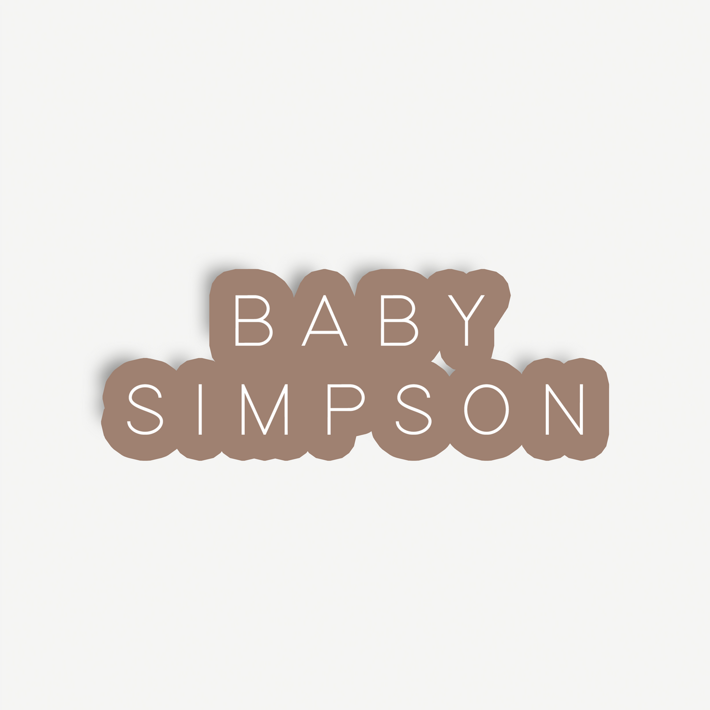 Bonni | Baby Shower Backdrop Sign