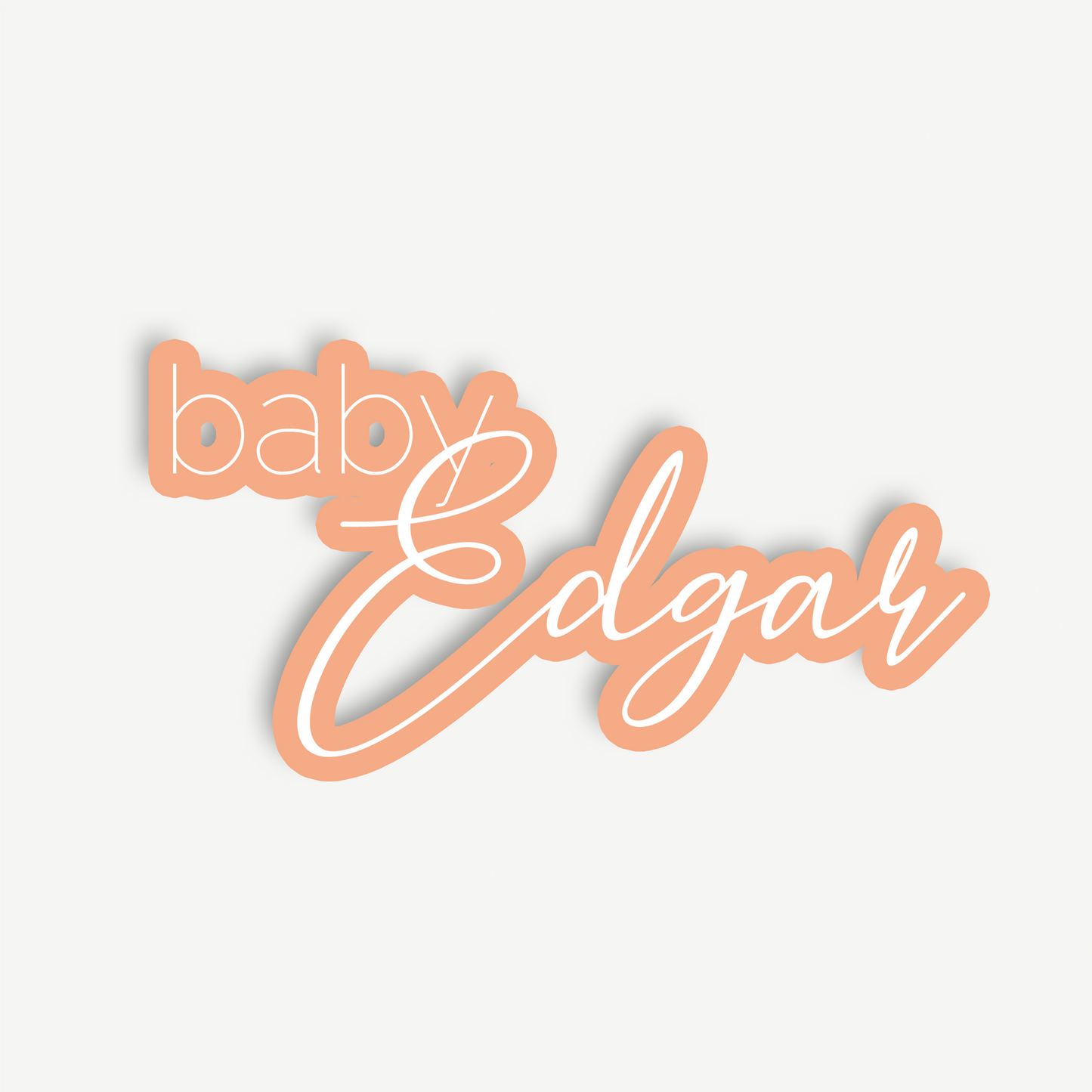 Frankie | Baby Shower Backdrop Sign