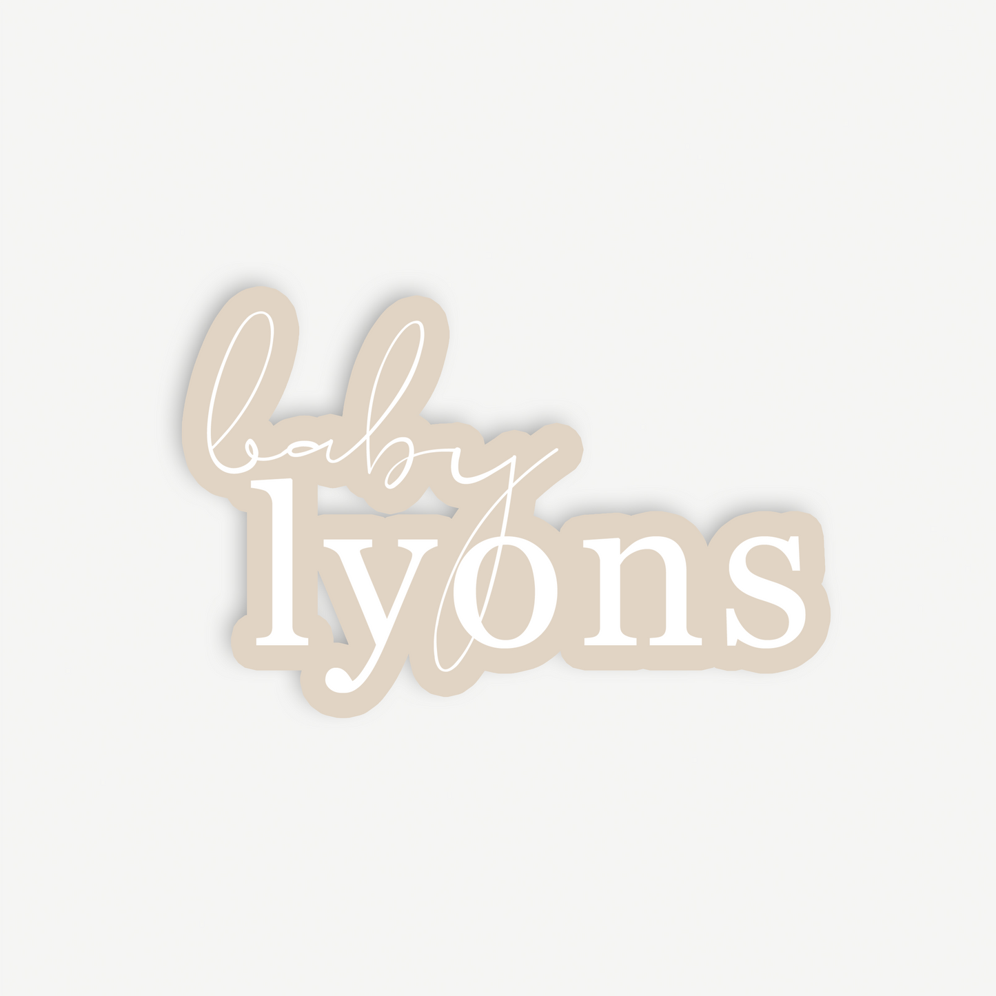 Sadie | Baby Shower Backdrop Sign