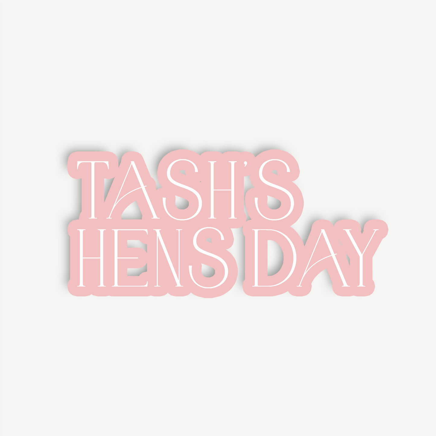 Jessie | Hens Backdrop Sign
