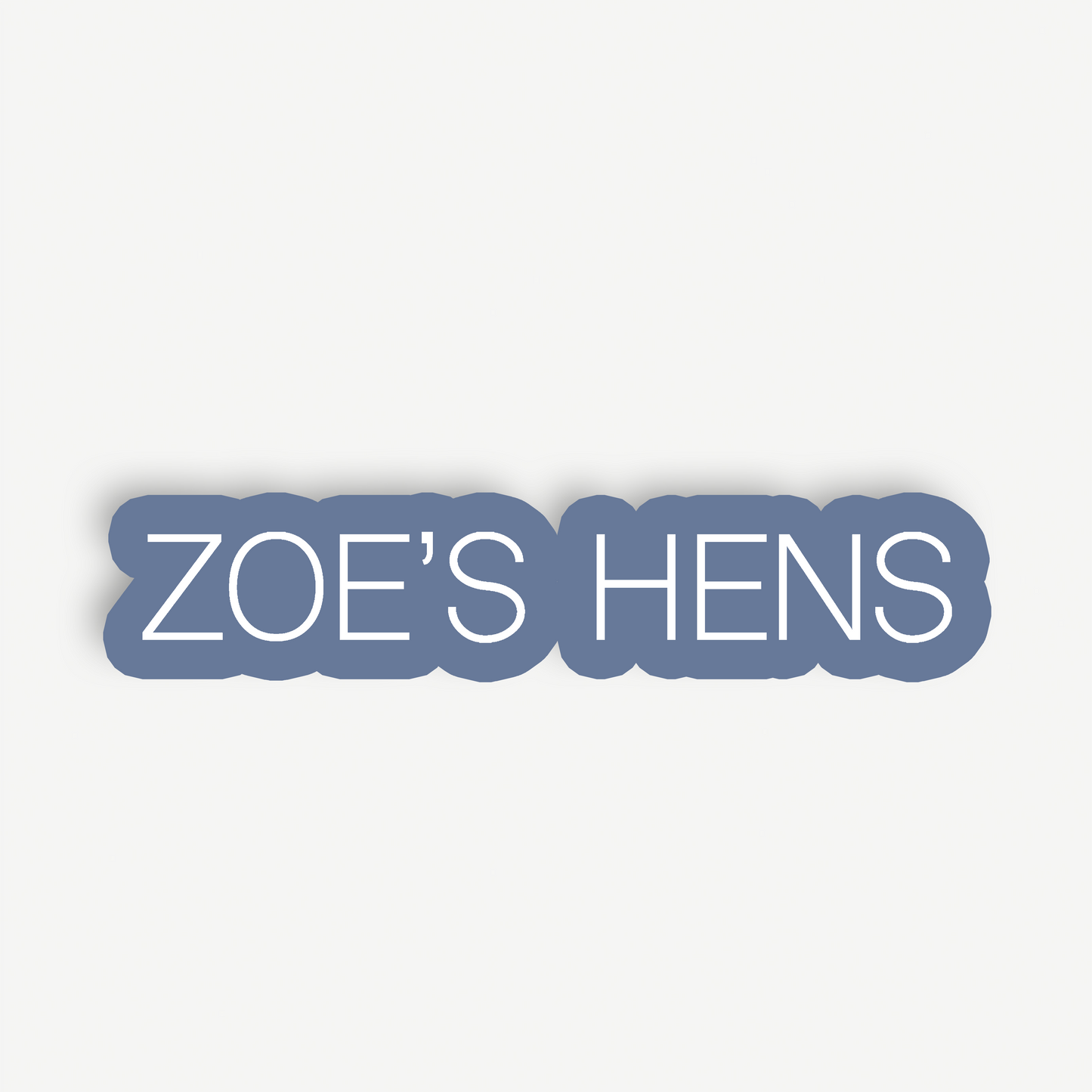 Poppy | Hens Backdrop Sign