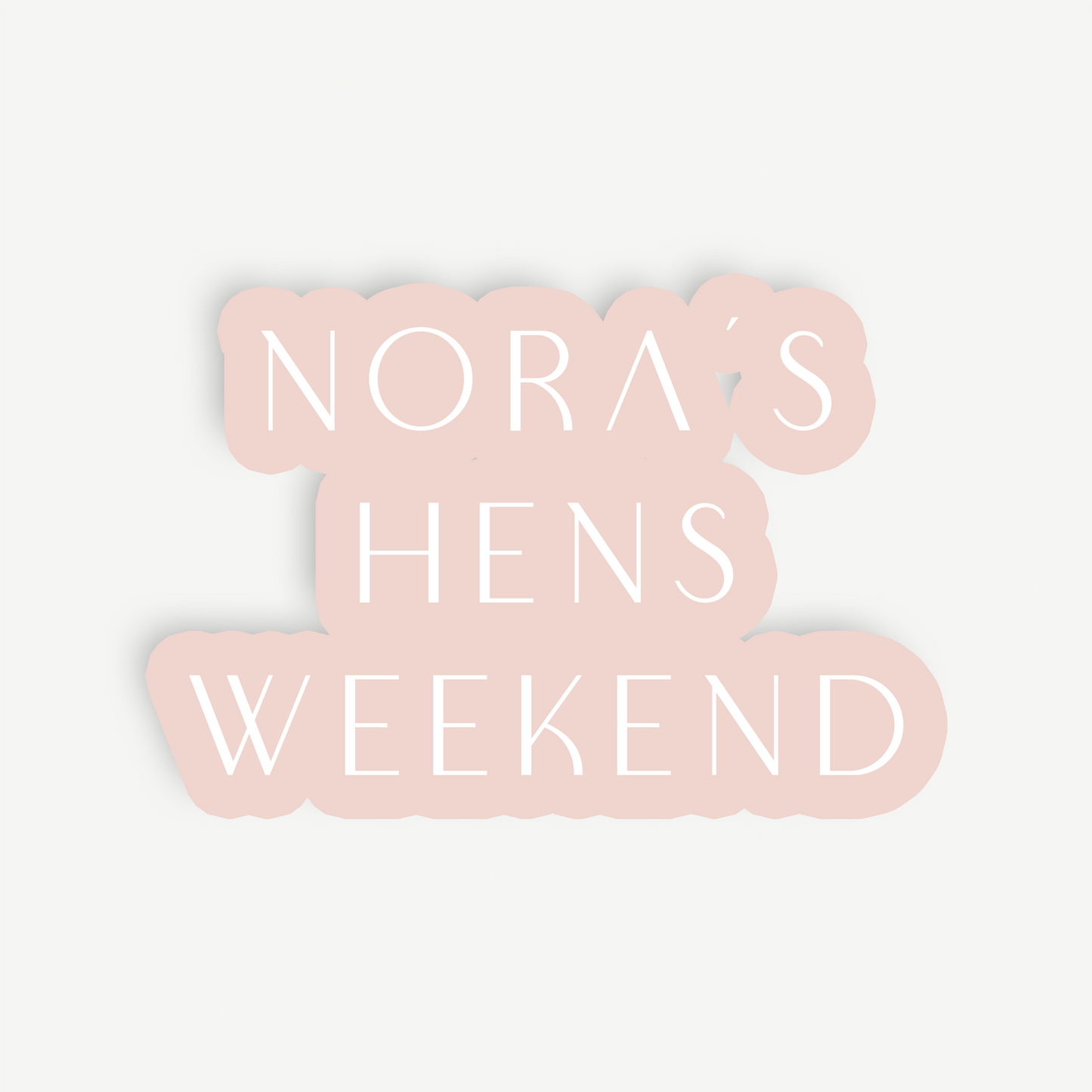 Zara | Hens Backdrop Sign