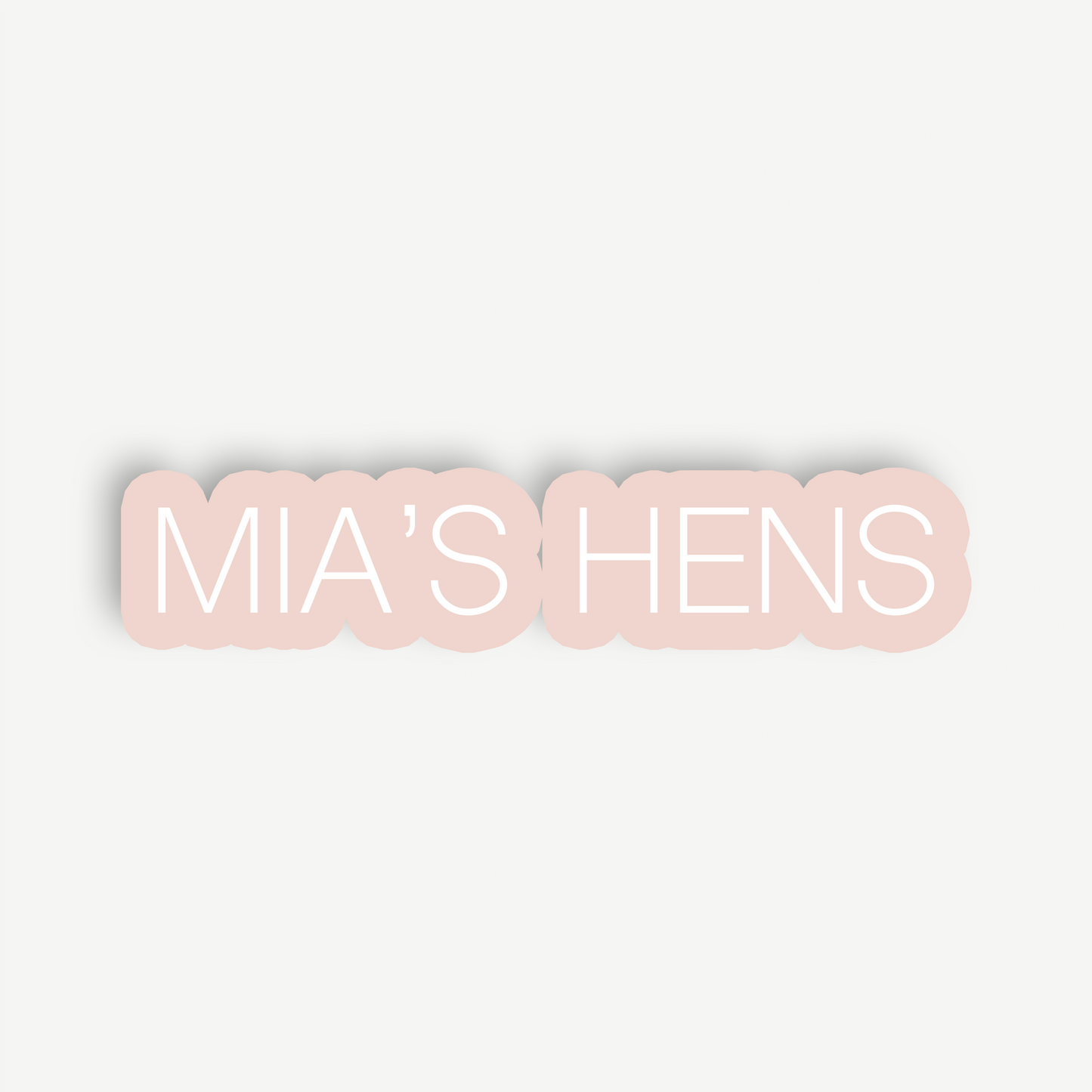 Poppy | Hens Backdrop Sign