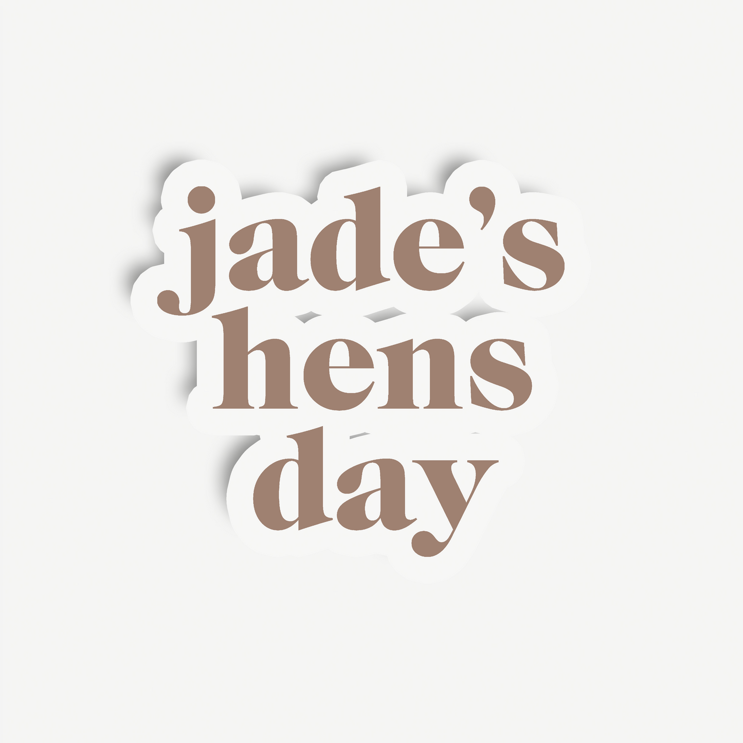 Daisy | Hens Backdrop Sign