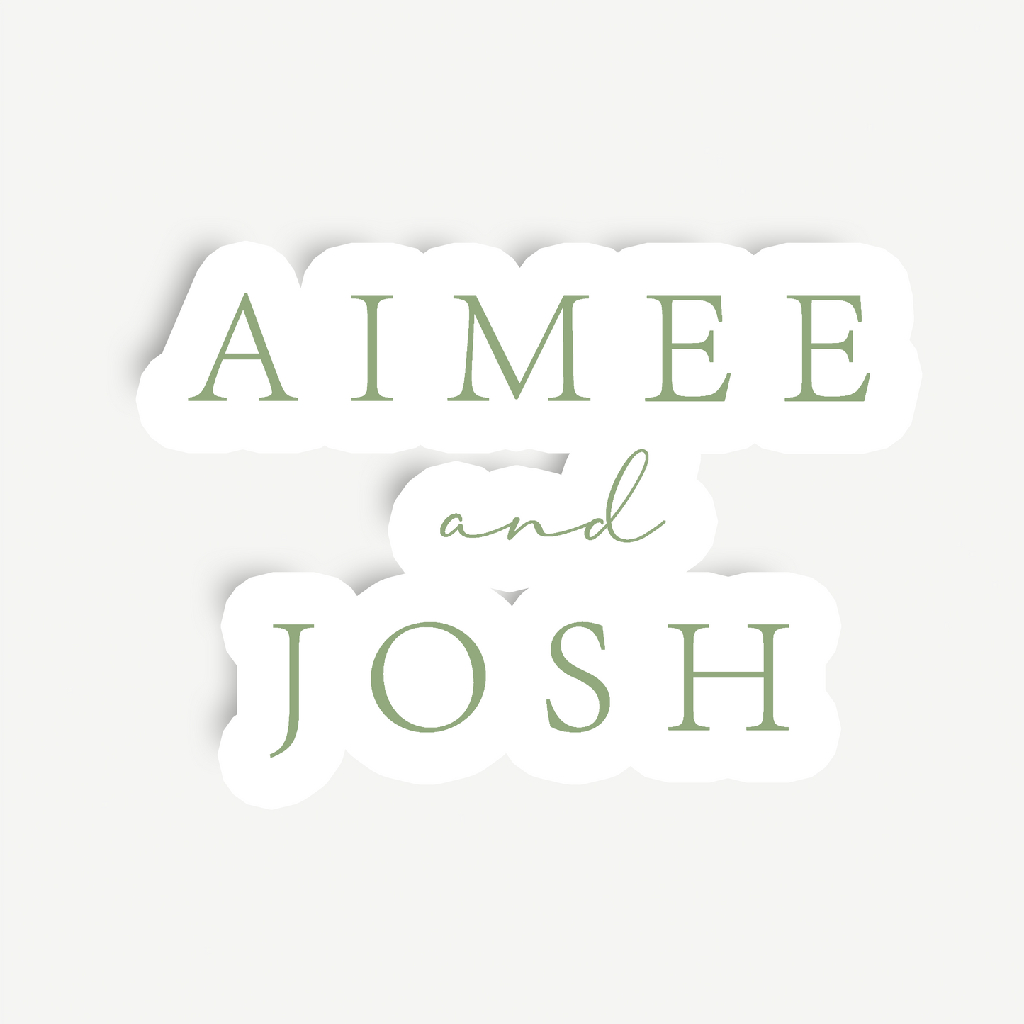 Madi | Wedding/Engagement Backdrop Sign