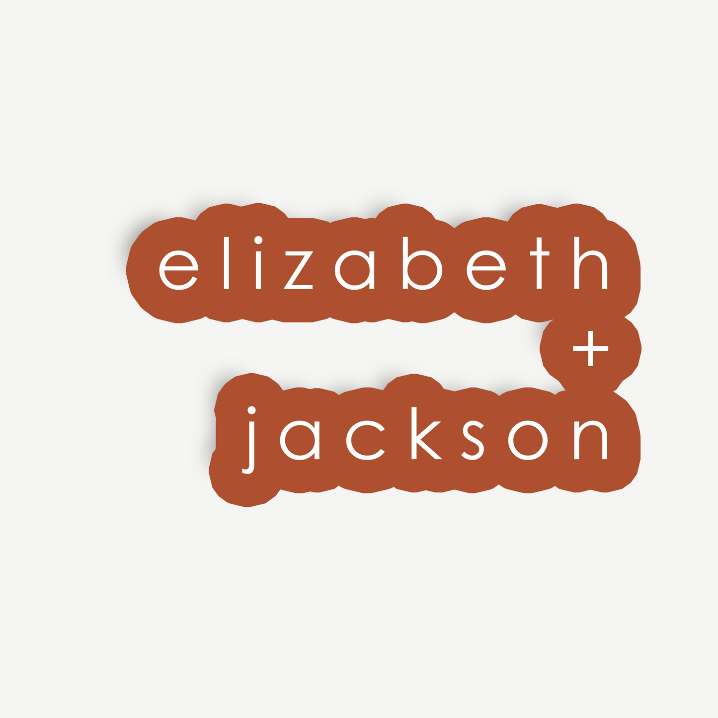 Leni | Wedding/Engagement Backdrop Sign