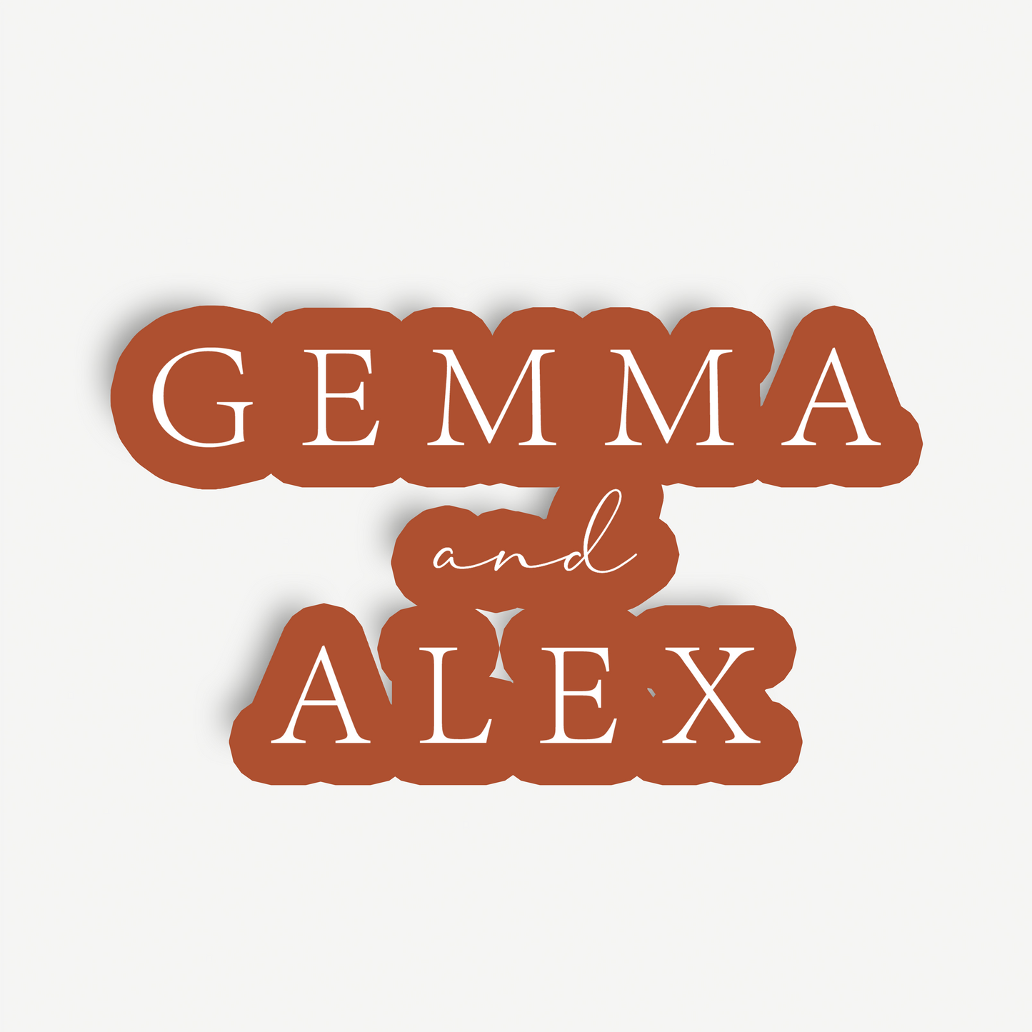 Madi | Wedding/Engagement Backdrop Sign