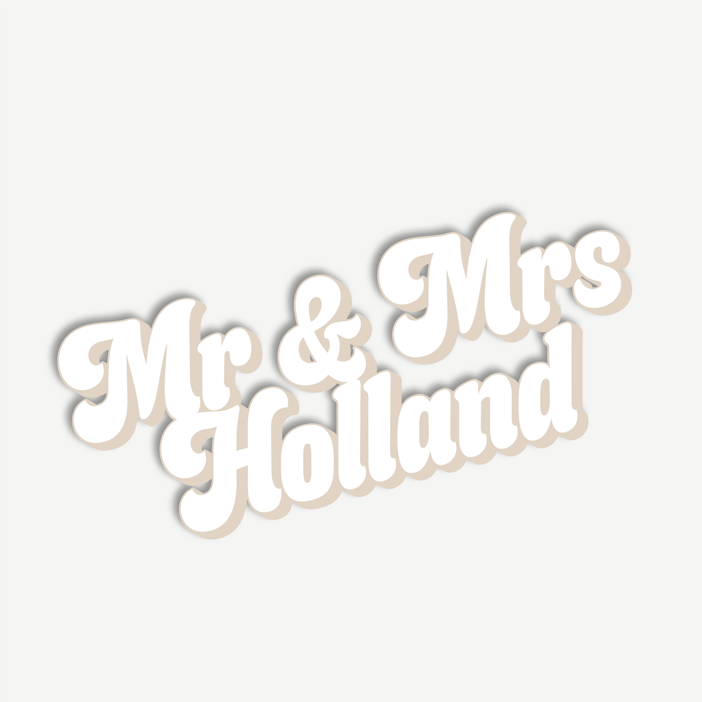 Nelly | Wedding/Engagement Backdrop Sign