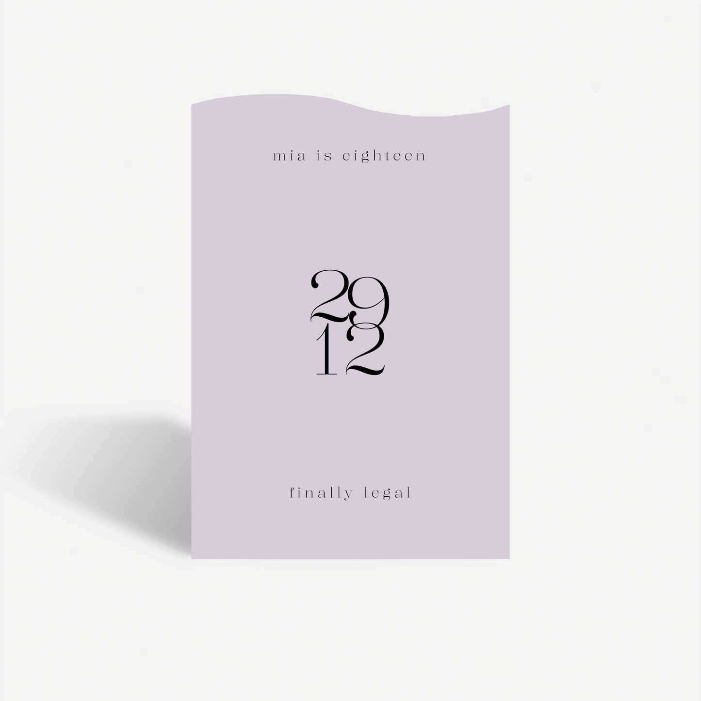 Indi | Birthday Sign