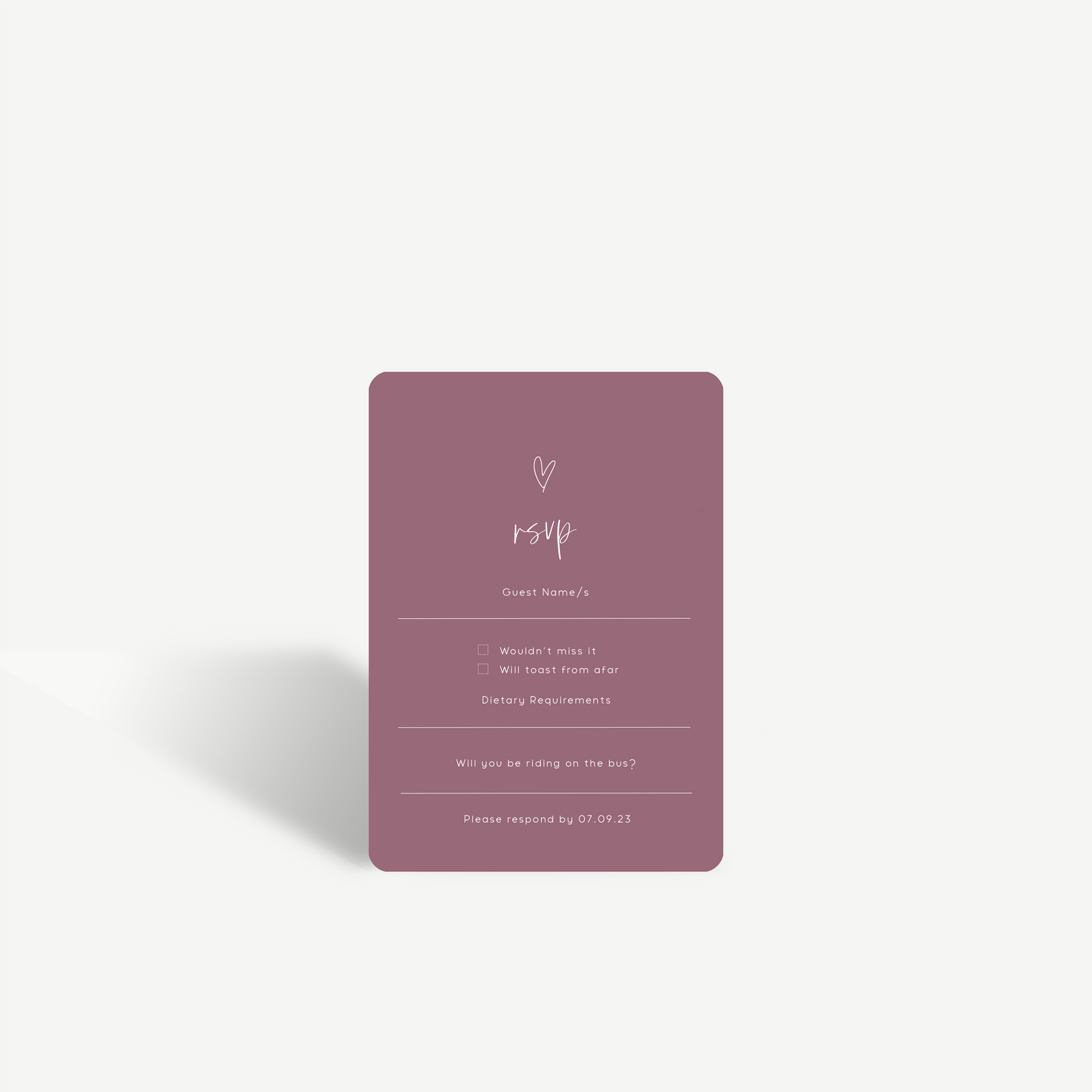 Ari | RSVP Card