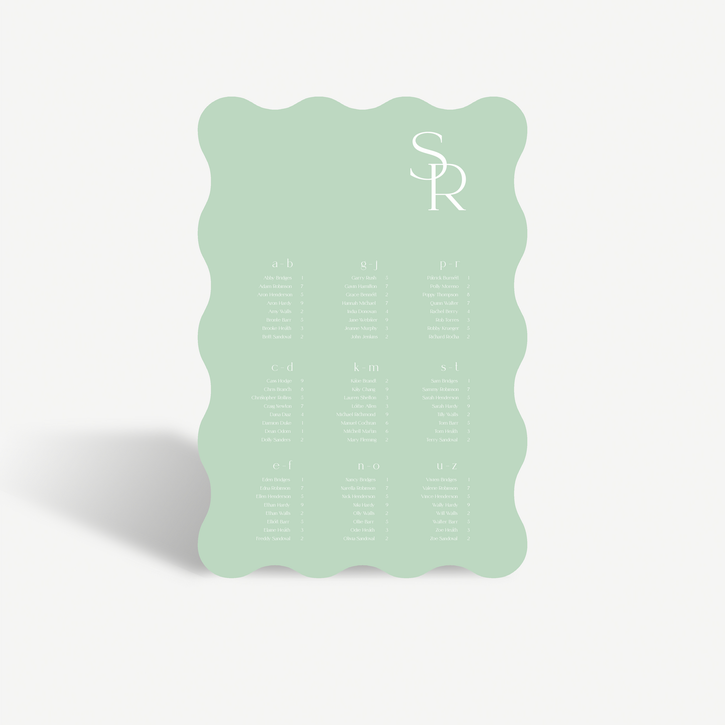 Cleo | Seating Chart