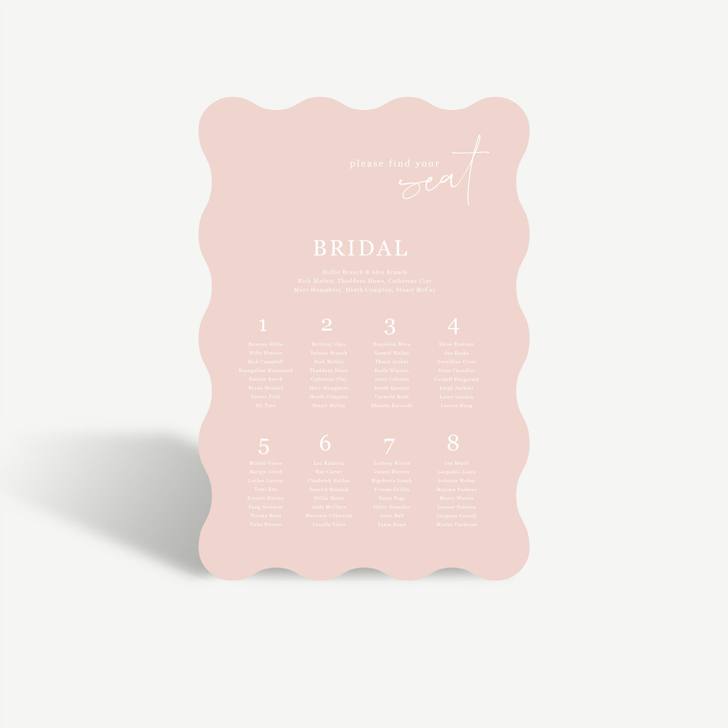 Sadie | Seating Chart