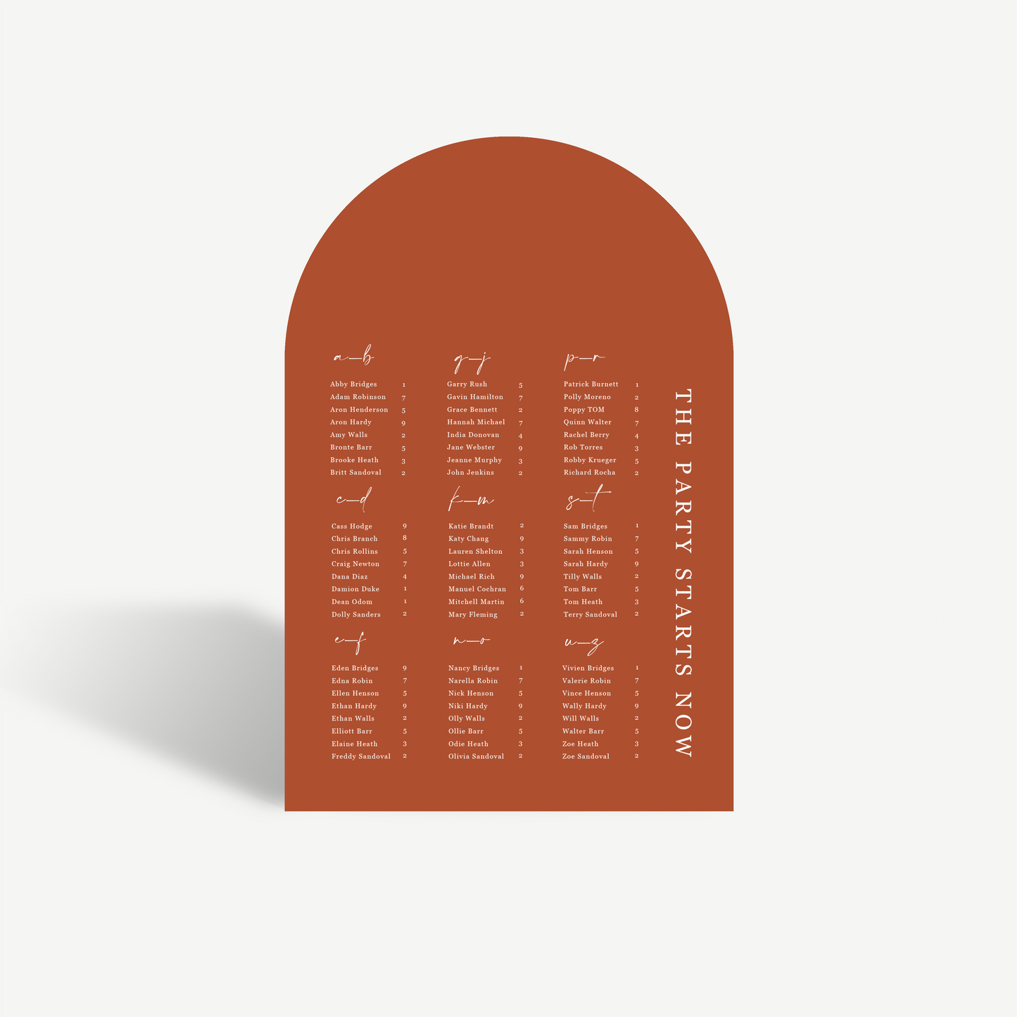 Remi | Seating Chart