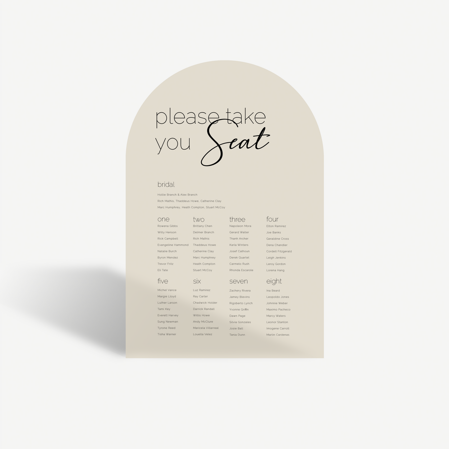 Frankie | Seating Chart