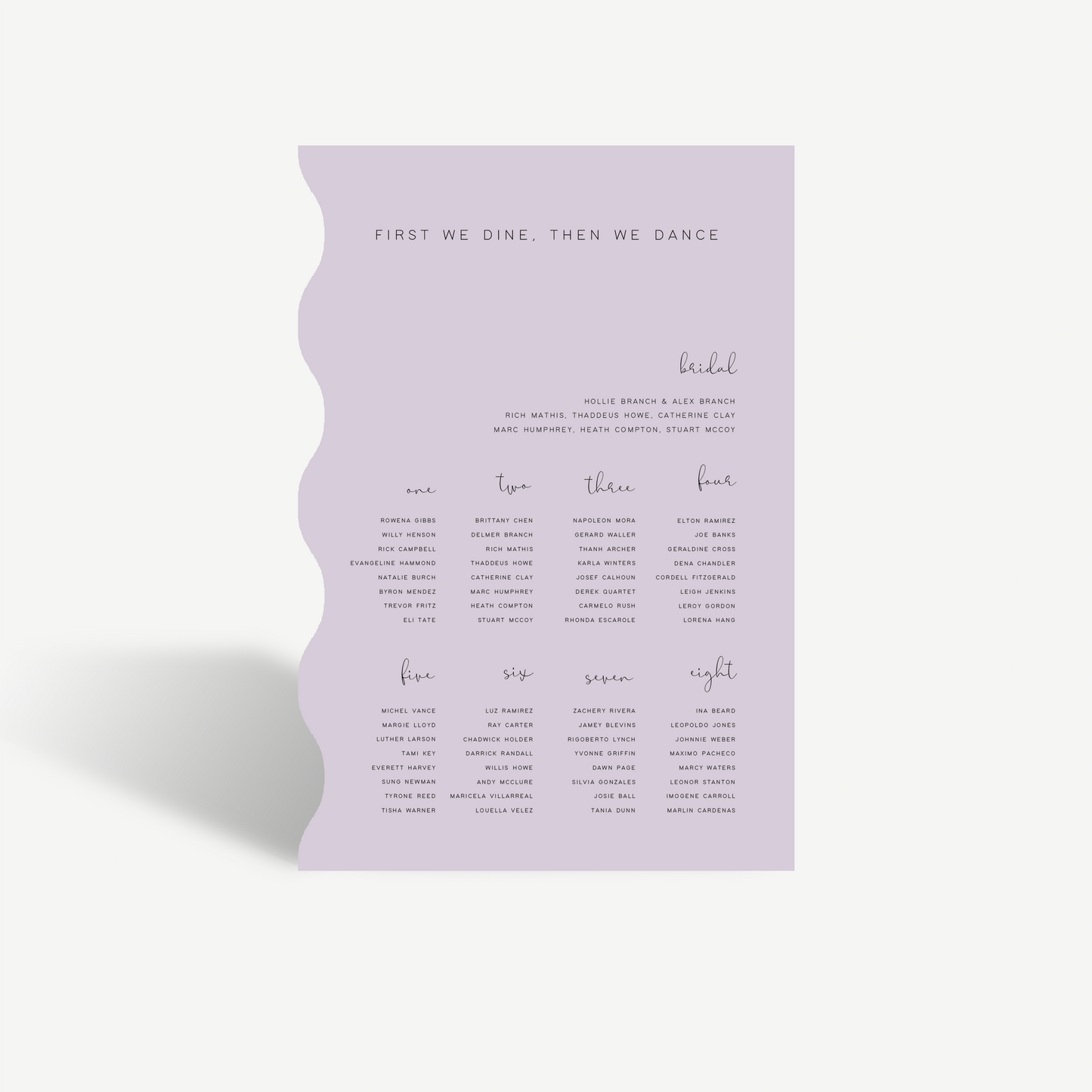 Charlee | Seating Chart