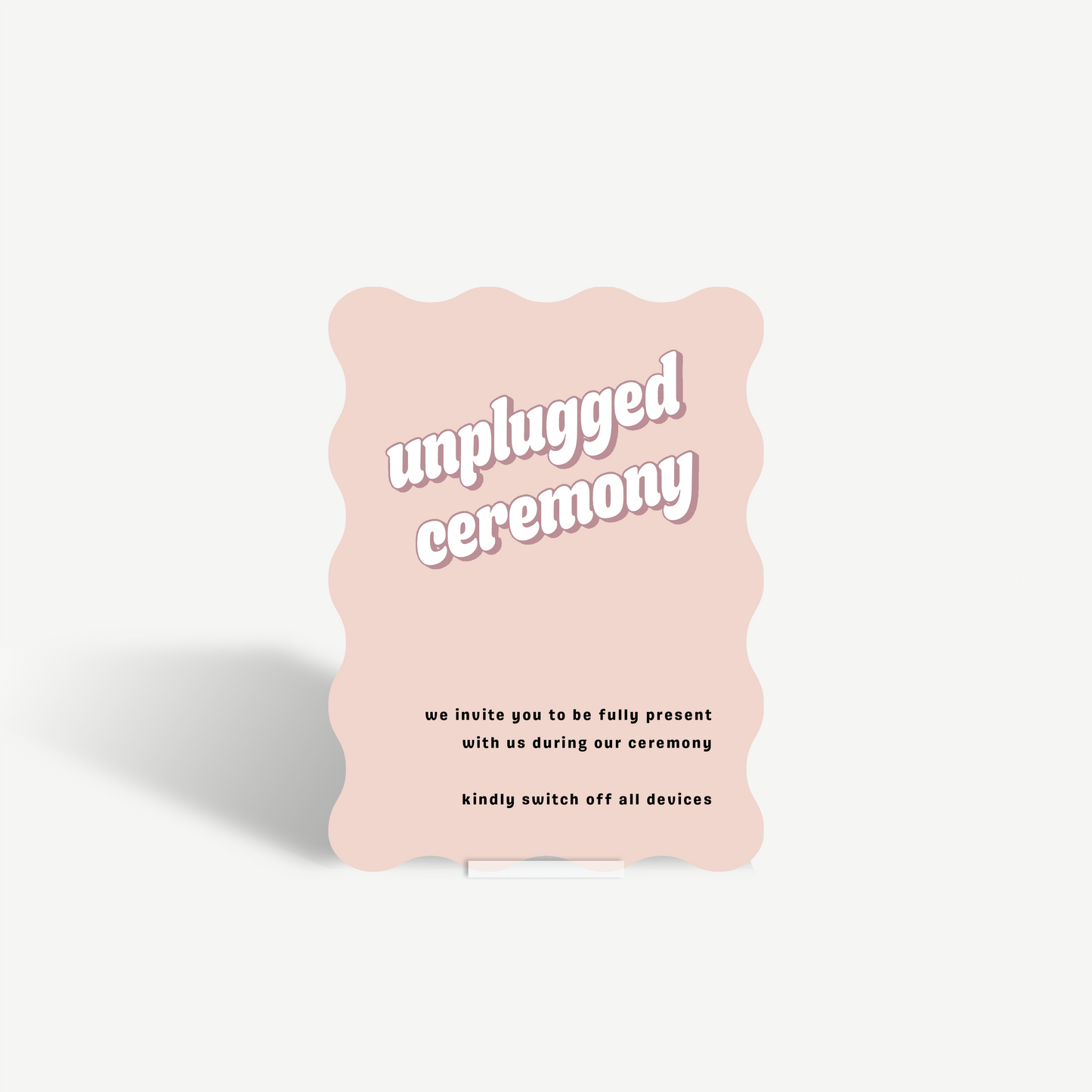 Nelly | Unplugged Ceremony Sign
