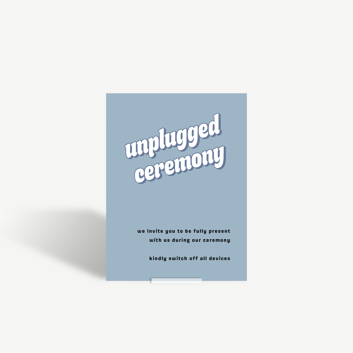 Nelly | Unplugged Ceremony Sign
