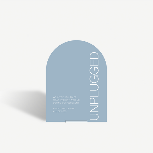 Poppy | Unplugged Ceremony Sign