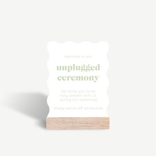 Daisy | Unplugged Ceremony Sign