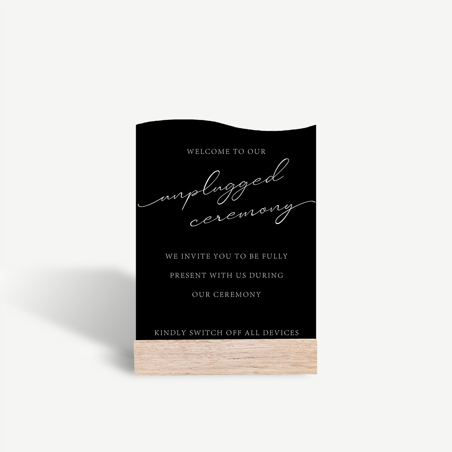 Georgia | Unplugged Ceremony Sign