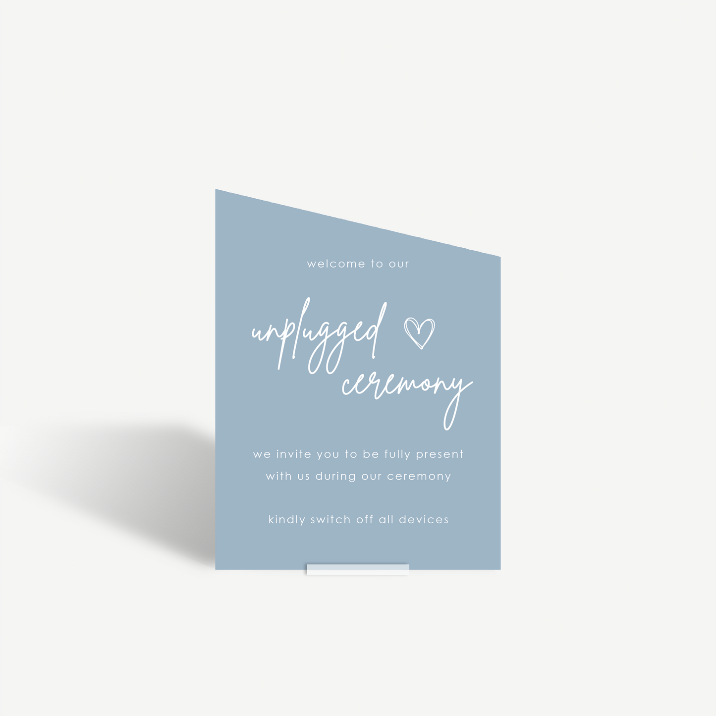 Mila | Unplugged Ceremony Sign