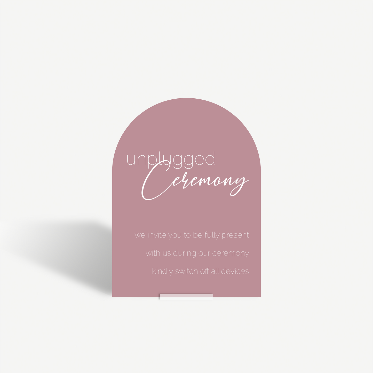 Frankie | Unplugged Ceremony Sign