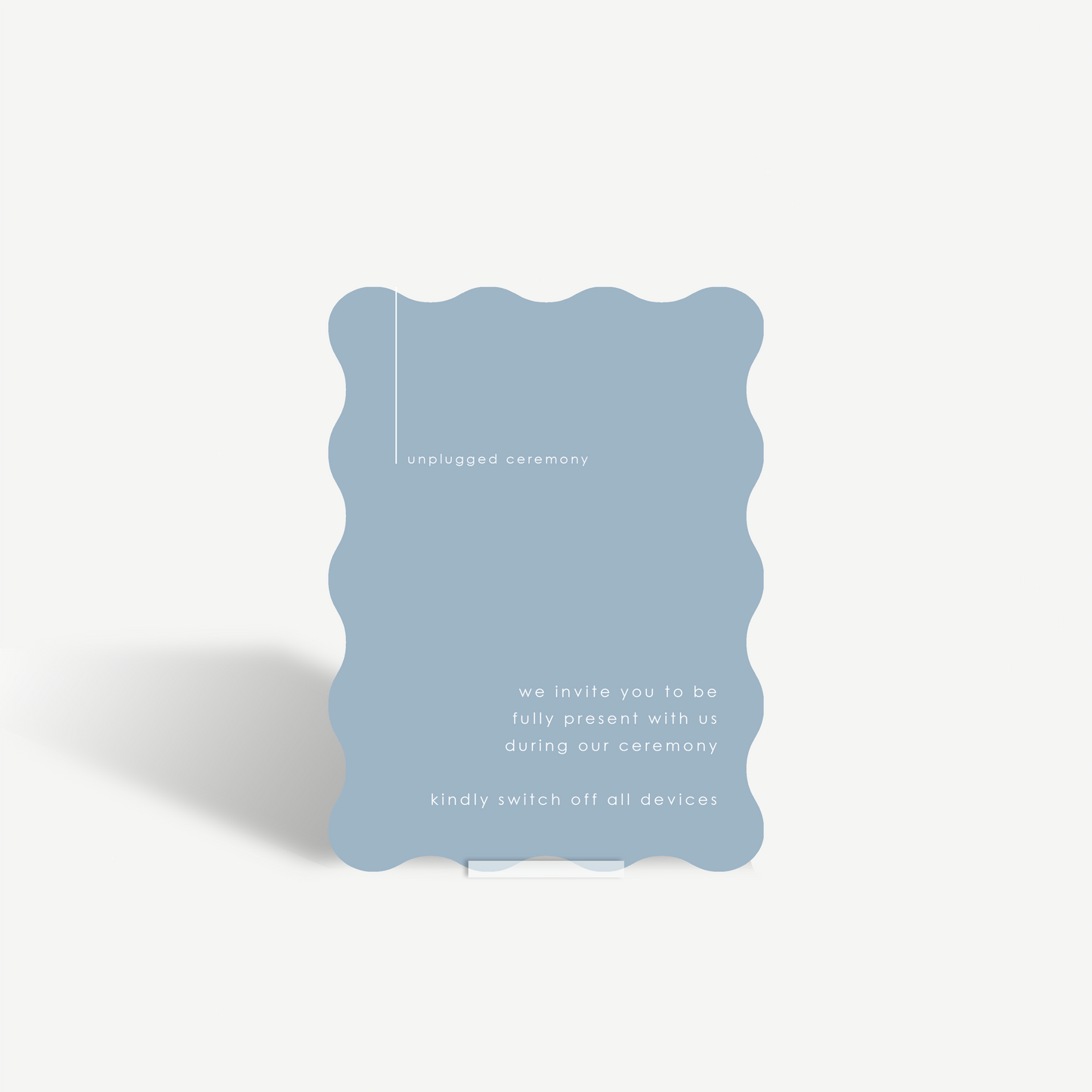 Leni | Unplugged Ceremony Sign