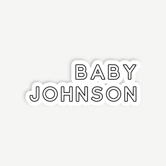 Tully | Baby Shower Backdrop Sign
