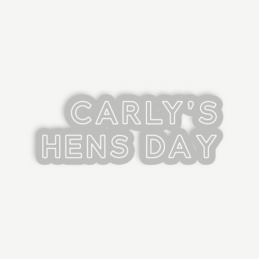 Tully | Hens Backdrop Sign