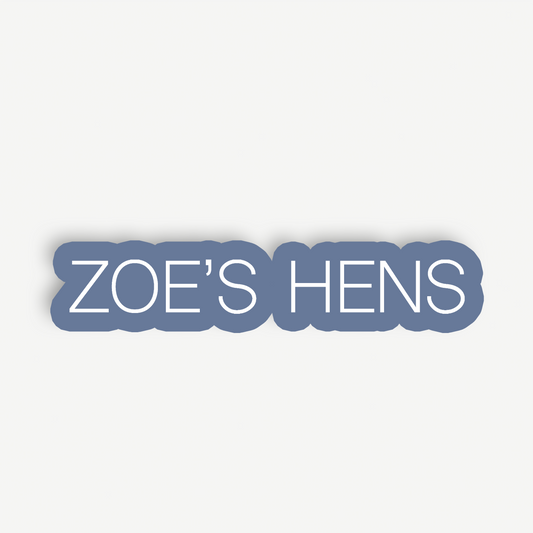 Poppy | Hens Backdrop Sign
