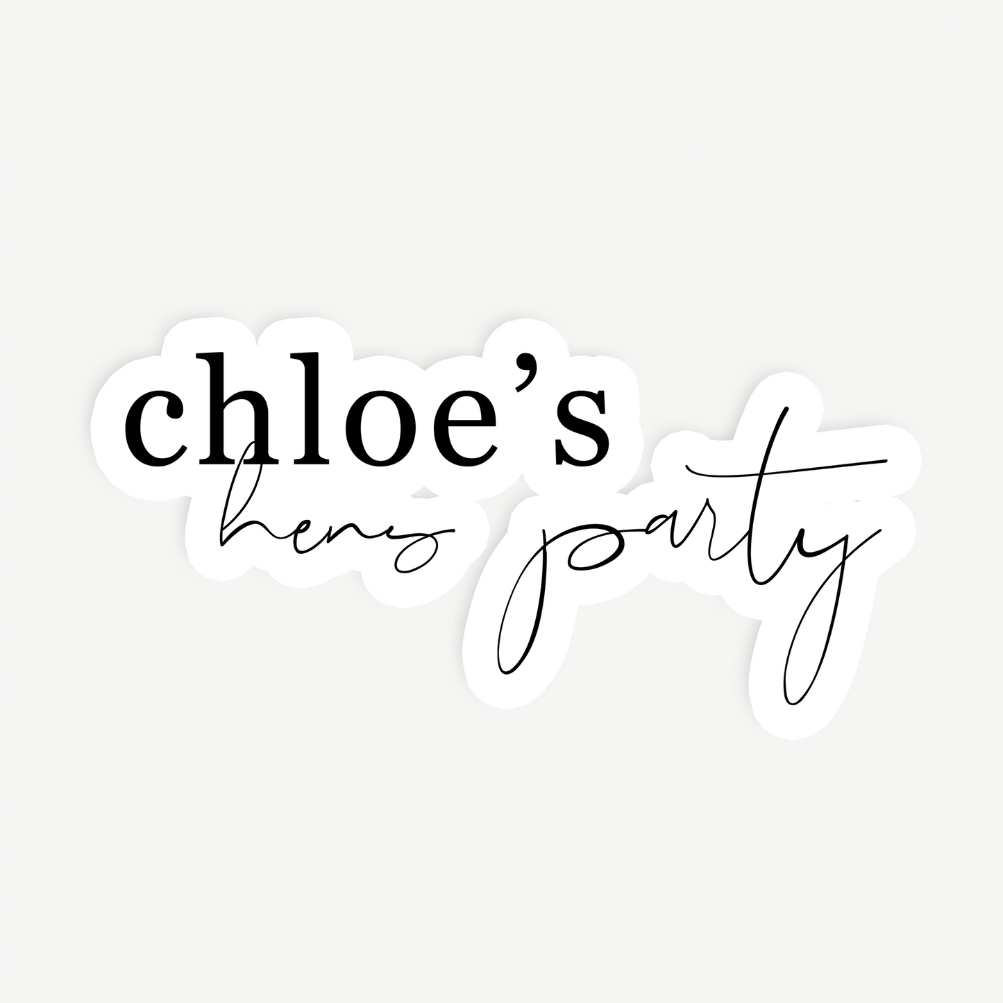 Sadie | Hens Backdrop Sign