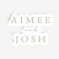 Madi | Wedding/Engagement Backdrop Sign