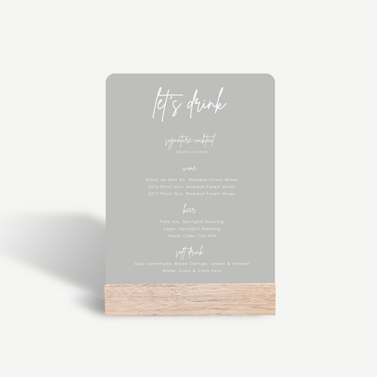 Mila | Bar Menu