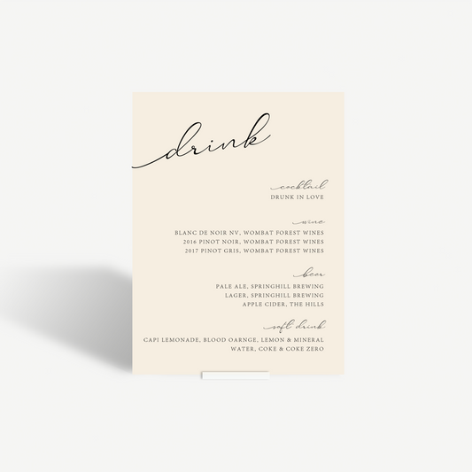 Georgia | Bar Menu