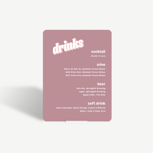 Nelly | Bar Menu