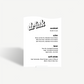 Nelly | Bar Menu