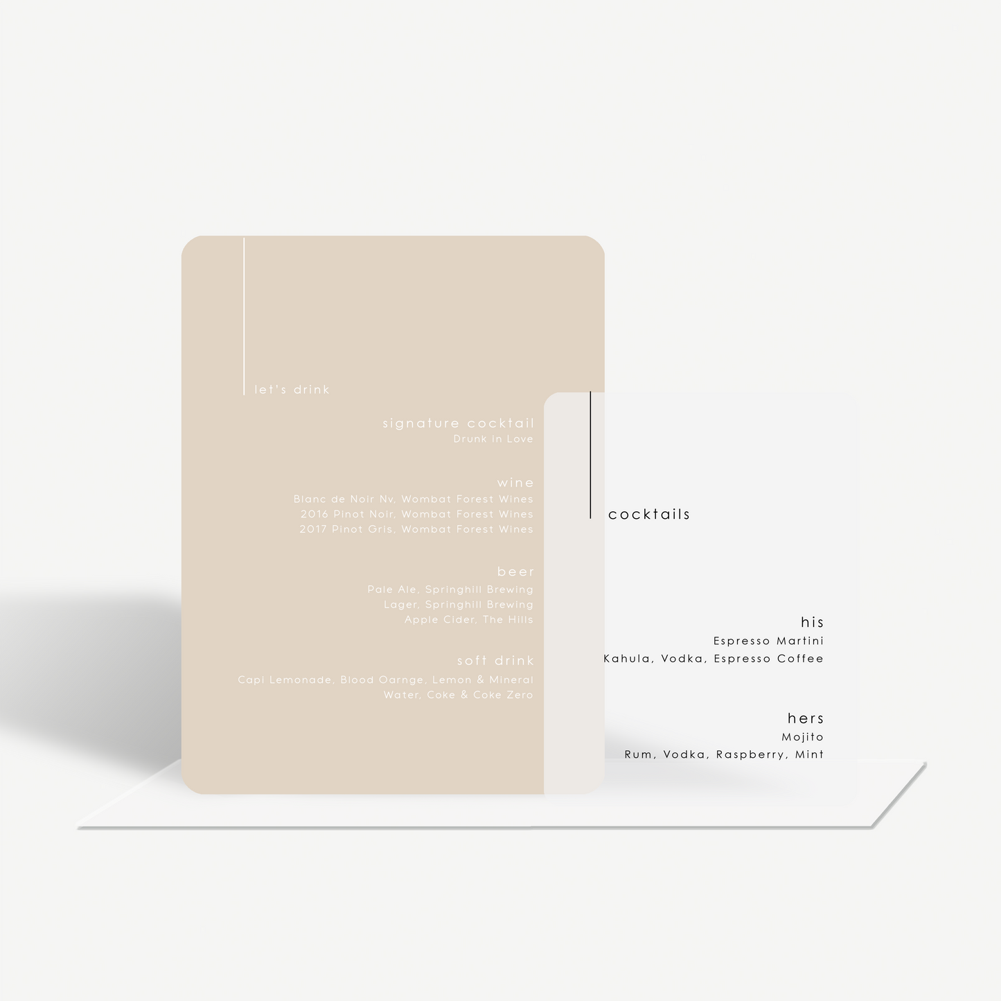 Leni | Duo Bar Menu