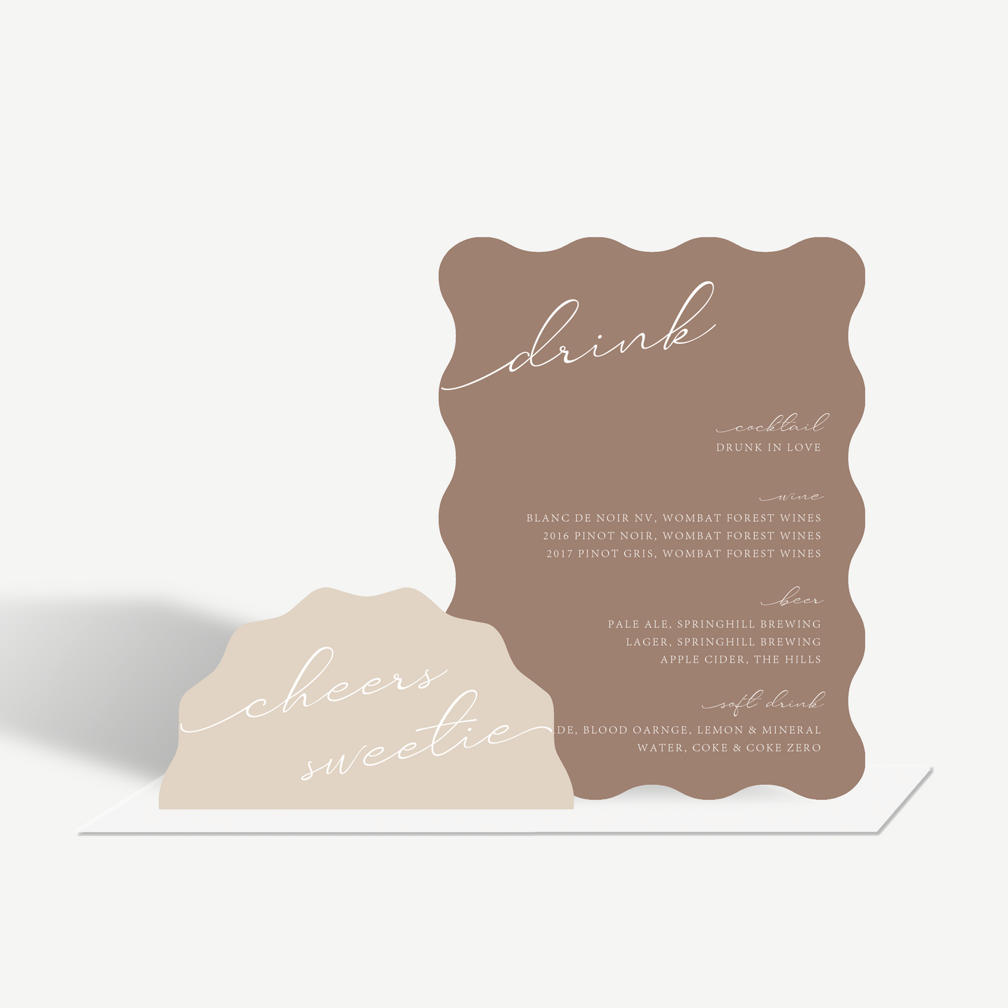 Georgia | Duo Bar Menu