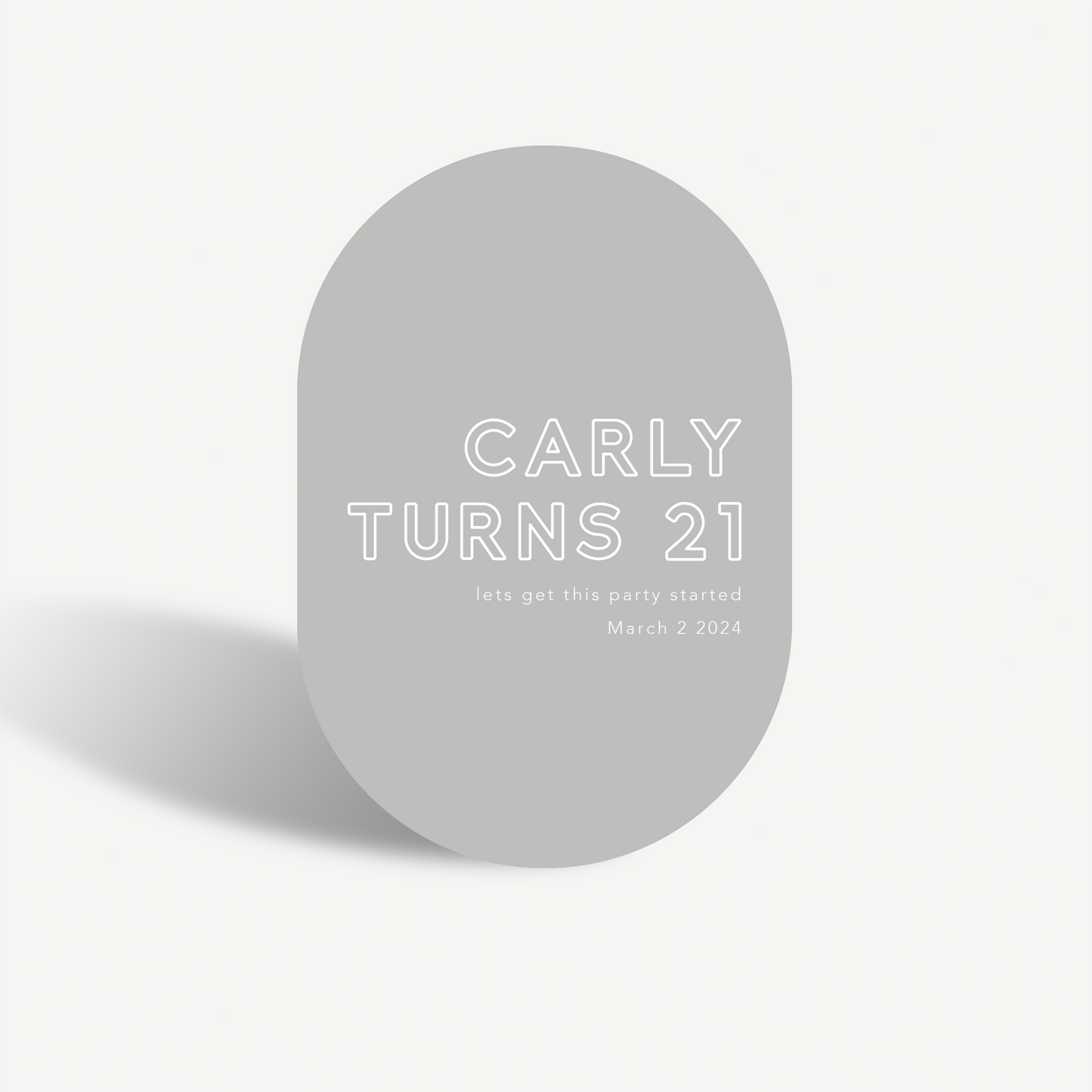 Tully | Birthday Sign
