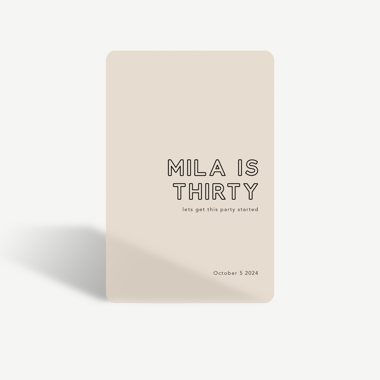 Tully | Birthday Sign