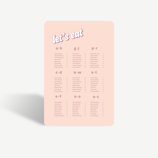 Nelly | Seating Chart