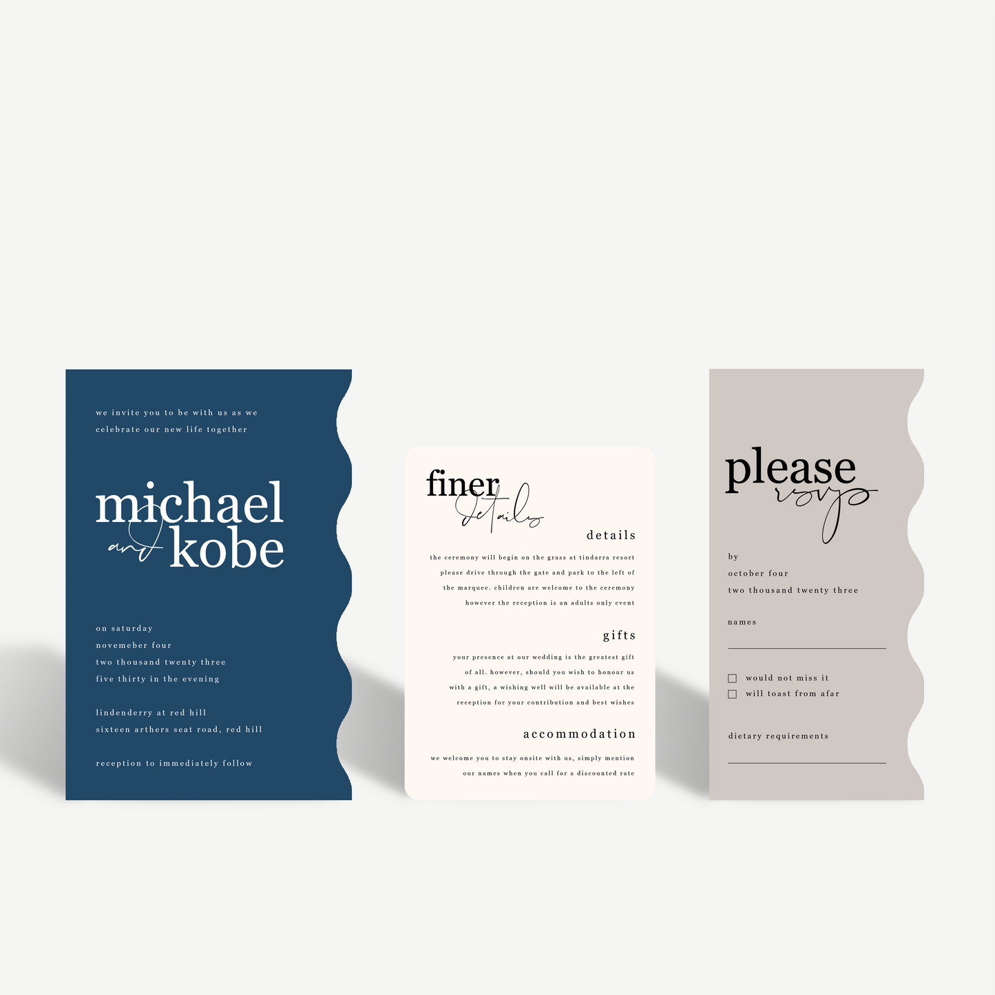 Sadie | Three Stationery Set