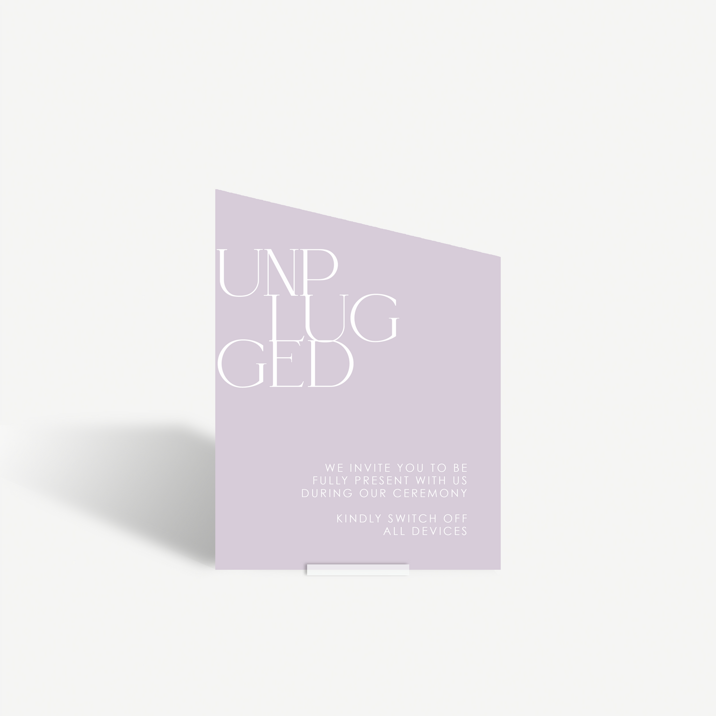 Elkie | Unplugged Ceremony Sign